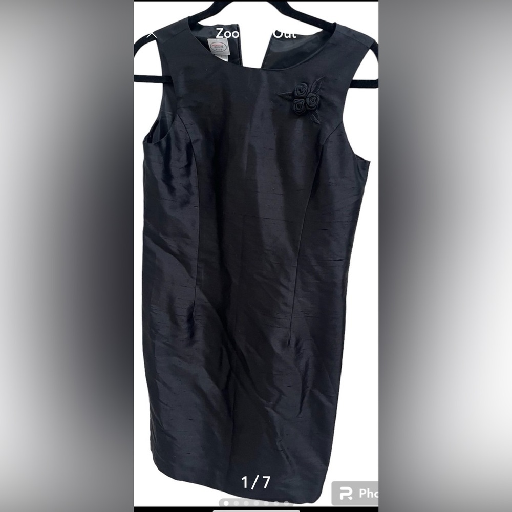 Nwt - Talbots kids silk lined black dress